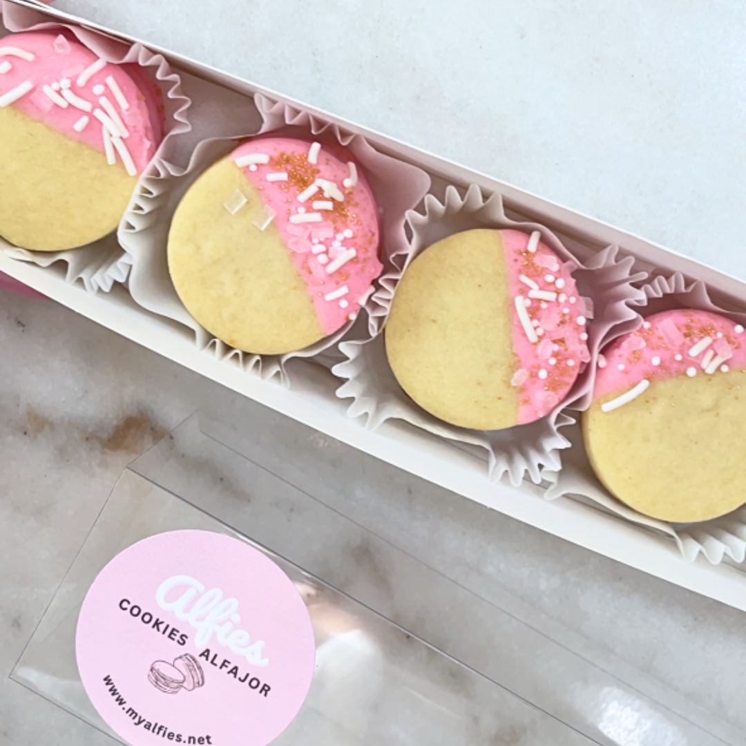 Mini Raspberry alfajores (Local delivery only)