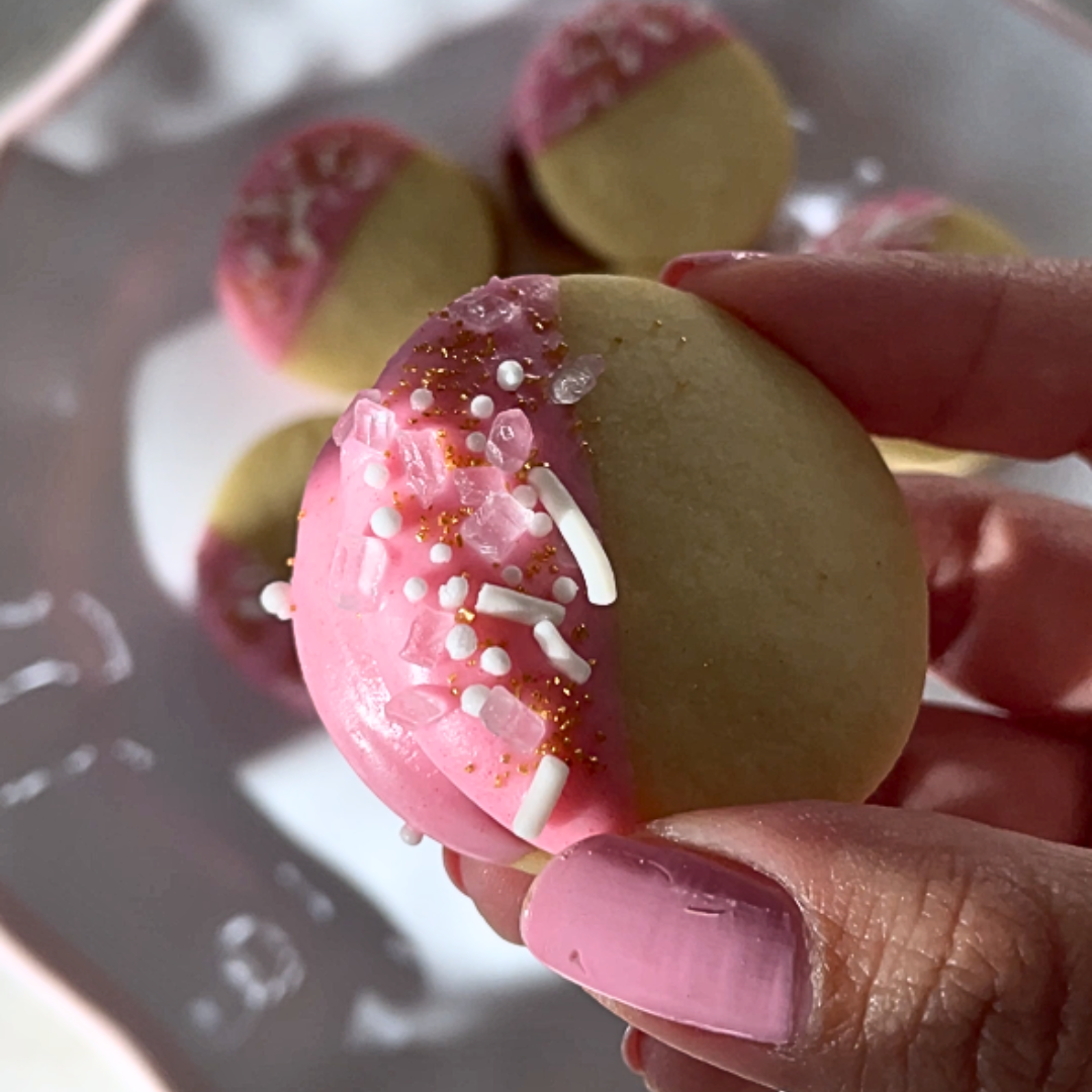 Mini Raspberry alfajores (Local delivery only)