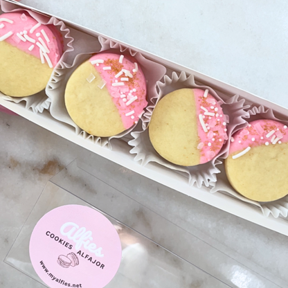 Mini Raspberry alfajores (Local delivery only)