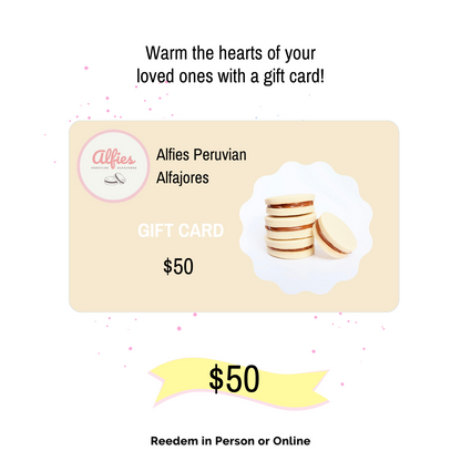 Alfies Peruvian Alfajores E-Gift Card
